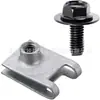 Clip de Tuerca Universal M6 para Ballesta Galvanizado Base Fija de Tornillo para Parachoques de Coche Placa de Matrícula