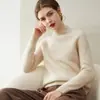 Suéter de Cuello Alto Medio 100% Cachemira Pura para Mujer en Otoño e Invierno, Suéter Versátil, Top Tejido de Cachemira Interior de Color Puro