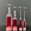 Spot cosméticos essência de agulha de água 1ml10ml frasco de fresco garrafa de líquido plástico garrafa de seringa quadrada de plástico