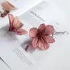 Cabeça de lírio de simulação Flor de grampo de cabelo DIY Acessórios para cocar Flor de simulação para roupas Chapéu Decoração de flor de grampo de cabelo de simulação para casa