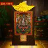 Pintura Colgante Thangka Vajrasa Nepal Pigmento Mineral Natural Impresión Pintada a Mano Retrato de Buda Thangka Pintura Decorativa