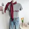 Toalla Triángulo Estampada de Puntos de Ola Clásicos Moda Femenina de Alto Valor para Combinar en el Trayecto al Trabajo Bufanda para Regalo de Novia