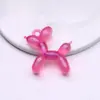 Llavero Colgante Perro Globo Color Transparente Perlado Acrílico Accesorios para Joyería DIY Materiales Hechos a Mano