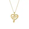 Colar de Cobre Arvaleff Série Dia das Mães Diamante Micro-Incustado Amor Mãe Corrente Clavícula Ouro 18K Zircônia Atacado Transfronteiriço
