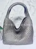 Bolso de Hombro Tejido de Cuero Suave Grande con Capacidad Extra Grande, Bolso Tote Estilo Perezoso, Bolso de Mano para Compras y Viajes