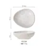 Plato para salsa, plato para condimentos, plato para salsa de soja, plato para snacks, plato de cerámica rústico retro, vajilla de estilo japonés de forma irregular, plato pequeño de cerámica para guarniciones