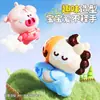 Juguetes de vinilo con forma de cerdito y cachorro de caricatura, juguetes blanditos para aliviar el estrés, pequeños adornos, juguetes para niños y regalos creativos