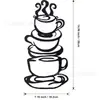 Metal Hierro Taza de Café Decoración de Pared Letrero de Arte Decoración de Pared de Taza de Café Manualidades Pared de Fondo Pared de Cocina Colgante de Pared Silueta