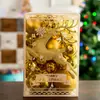 Decorações de Bolas de Natal em Estoque, Pacote de Presente com Bolas Brilhantes, Decorações de Janela, Bolas Penduradas Pintadas, Conjunto de 30 Peças, Enfeites de Árvore de Natal