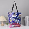 Bolso de mano personalizado con logotipo impreso, bolso de compras sencillo, bolso de compras con publicidad tipo cartera, bolso de papel Dupont de un solo hombro.
