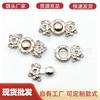 Fivela de metal Fivela Fivela Fivela Ming-made Antiga Costentação Hanfu Cheongsam Tang Terno Fivela Feminina Retro Liga Botão Fivela Decorativa