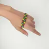 Pulsera Tejida de Cuentas Hecha a Mano Estilo Étnico Colorida Bohemia de Cuentas de Arroz Joyería para Mujer Retro Estilo Étnico Joyería de Mano