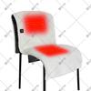 Cojín calefactor portátil para exteriores transfronterizo control de temperatura ajustable de tres velocidades cojín calefactor de lana de cordero cojín para silla de camping