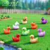 Nuevo producto transfronterizo: adorables figuritas de pato vegetal, perfectas para jardinería, paisajismo, decoraciones DIY y exhibiciones de paisajes en miniatura