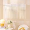 Cortina Romântica Colorida Transparente com Velcro para Ar Condicionado, Bloqueio de Vento, Decoração de Casa de Ratinho Branco Pequeno, Cortina de Tecido
