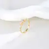 Estilo Dulce Forma Especial Lazo Circonita Delgado Perla Anillo Cerrado para Mujer Diseño de Nicho Anillo para Dedo Índice Anillo de Gama Alta
