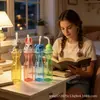 Copo de Plástico Colorido Transparente Descartável Popular para Suco, Bebidas, Chá de Leite com Tampa e Canudo Infantil, Copo Colorido Transparente com Desenho de Animal Diamante