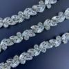 Cadena de diamantes de imitación con forma de ojo de caballo para soldar, accesorios para sombreros, cadena de garra elegante, accesorios de bricolaje, cadena de diamantes decorativa.