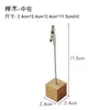 Portatarjetas portatarjetas de etiqueta vertical portatarjetas de escritorio portanotas soporte soporte plato de madera clip para etiqueta de precio de pan