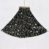 Entrega en una sola pieza ropa de verano para mujeres de mediana edad y mayores falda de seda helada falda solar vestido de madre falda larga baile danza cuadrada