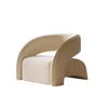 Sofá Individual de Diseño Popular en Línea Creativo Lujo Ligero Balcón Casual con Forma Curva Combinación de Mesa y Silla para Sala de Estar