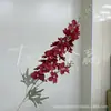 Salón de Bodas Flores Artificiales Rojas Hortensia Borgoña Rosa Material de Flores para Boda Decoración de Guía de Carretera Decoración de Ingeniería de Ventanas