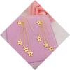 Alambre para pendientes de borla de estrella de cinco puntas chapado en oro de latón chapado en imitación de oro fabricantes de joyería para bodas aretes para mujer al por mayor aretes