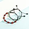 Color Cristal Siete Cuentas Pulsera de Comercio Transfronterizo Pulsera de Cuentas de Piedra Pulsera de Piedra Ágata Dongling Verde Joyería