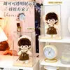 Zhou Keke Zhou Shen Muñeco de Algodón Soporte de Exhibición Caja de Almacenamiento Colgante de Felpa Acrílico Transparente Cubierta Protectora a Prueba de Polvo