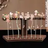 Elegante Grampo de Cabelo Floral Estilo Chinês, Grampo de Cabelo Hanfu, Acessório de Cabelo Feminino, Combinado com uma Saia Mamian e Adorno de Cabeça Tradicional de Alta Qualidade