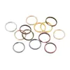 Metal Ferro Anel Duplo Chaveiro Fivela DIY Acessórios de Joia Anel Aberto Anel de Conexão Chave Anel Duplo