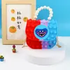 Bolso Bandolera Vanguardia para Hombro Niños Bandolera Bolso de Mano Perla Burbuja Bolso Bandolera de Silicona para Hombro Bolso Gelatina