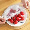 Cubierta de Film Desechable para Conservar Frescura Grado Alimenticio Bolsa Doméstica para Conservar Frescura Especial con Apertura Elástica Cubierta Estilo Gorro de Ducha Tazón Sobras S
