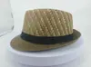Sombrero de paja con logo personalizado y ala pequeña, sombrero de playa para viajes de vacaciones, sombrero jazz bordado, sombrero de paja parasol de verano