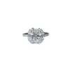 Anillo de Moissanita Color D de 2 Quilates Estilo Patio de Cuatro Pisos Asscher Moda Lujo para Mujer Venta Caliente Transfronteriza Europea y Americana Nuevo Anillo