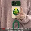 Pulsera de Árbol de Navidad de Peluche Adecuada para Funda de Teléfono Móvil Apple 17Promax iPhone15 Silicona Cuero 16 Cubierta Protectora