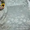 Tecido de Renda Peludo Levemente Elástico com Recortes Outono/Inverno, Tecido de Renda com Recortes de Folhas e Flores para Saias e Jaquetas