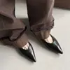 Zapatos de Cuero Minimalistas Estilo Coreano Primavera 2026 Tacón Bajo Versátiles Elegantes Punta Fina Piel Genuina Zapatos Bajos Sencillos para Mujer