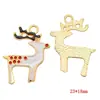 Série de Natal Popular Transfronteiriça Pingentes de Esmalte Desenho Animado Acessórios de Joias de Liga DIY Charms para Colar Pulseira