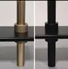 Prateleira de Armazenamento Redonda de Tubo de Liga de Alumínio Minimalista e Luxuosa, Prateleira Suspensa, Coluna Decorativa de Exibição de Piso, Estante