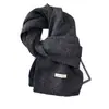 Novo Cachecol de Lã Mesclada Tricotado de Cor Pura para Mulheres no Outono e Inverno Estilo Coreano Quente e Confortável Proteção para o Pescoço Cachecol de Lã