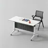 Mesa de Entrenamiento Plegable, Móvil, Multiusos, Adecuada para Compras Corporativas, Ensamblaje de Oficina, Mesa de Conferencias, Escritorio Engrosado, Entrenamiento Modular