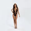 Lencería sexy con palabra V, tentación, pijama transparente, coqueteo en la cama, conjunto de pasión caliente, cuadrícula de glamour de medianoche