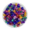 Cuentas de diamante transparentes de acrílico de 6 mm, cuentas de esquina monocromáticas, pulsera hecha a mano, accesorios de joyería DIY.