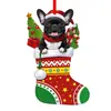 Corona de Navidad Impresa en Nuevo Color Transfronteriza Perro Acrílico Señal de Decoración Navideña para el Hogar