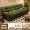 Sofá preguiçoso nuvem para sala de estar, apartamento pequeno, sofá de linha reta, sofá de tecido para apartamento alugado, sofá simples para quarto