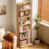 Estante de Almacenamiento Simple de Bambú Cocina Hogar Sala de Estar Dormitorio Multifuncional Gabinete de Almacenamiento de Múltiples Niveles Estante Organizador de Pie