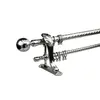 28+19mm Cortina Cabeça Dupla Bola Redonda Trilho Duplo para Cortina Acessórios para Cortina Haste de Cortina