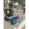 Máquina de marcação de pulverização a frio de pistola dupla de mão de mão máquina de pulverização elétrica de pista de plástico máquina de marcação de pavimento de estrada pequena