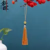 Venta directa del fabricante: Borla Pequeña de 8 cm con Cuentas y Casquillo, Borla Colgante, Memoria USB, Hanfu, Equipaje, Marcapáginas, Accesorios